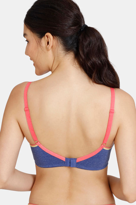 Zivame Maternity Double Layered Non Wired 3/4th Coverage Maternity / Nursing Bra - Sodalite Blue — image 2